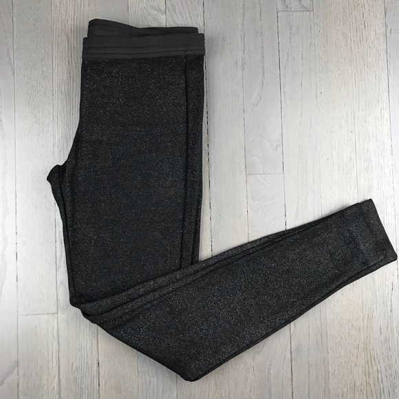 French Connection Pants - French Connection Black Sparkle Leggings Pants